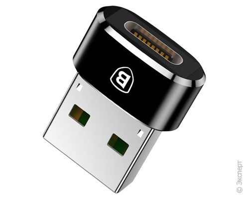 Адаптер Baseus USB-C to USB-A Black CAAOTG-01. Изображение 1.