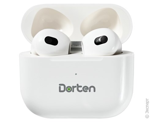 Беспроводные наушники с микрофоном Dorten EarPods White. Изображение 1.