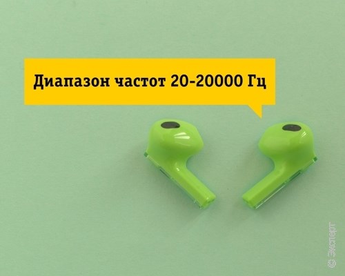 Беспроводные наушники с микрофоном Dorten EarPods Ghost Green. Изображение 11.