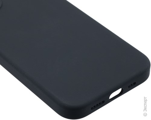 Панель-накладка Hardiz Liquid Silicone Case with MagSafe Black для iPhone 13. Изображение 3.