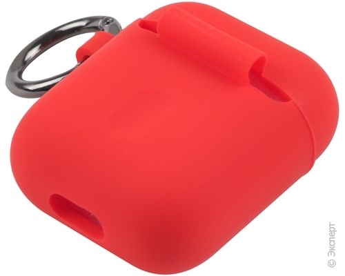 Чехол Ferrari AirPods Silicone Case Red для зарядного кейса AirPods. Изображение 2.