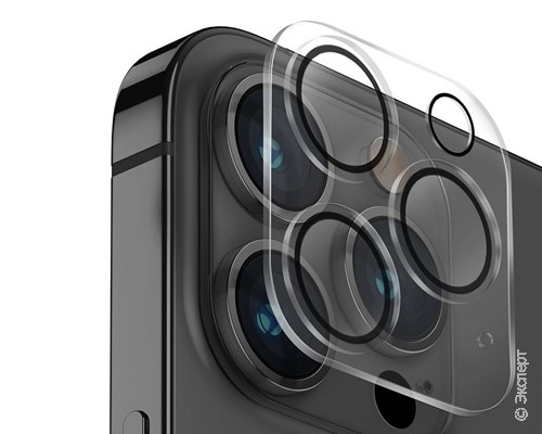 Набор: чехол + стекло защитное + стекло для камеры Uniq Bundle 360 Clear для iPhone 14 Pro Max. Изображение 4.
