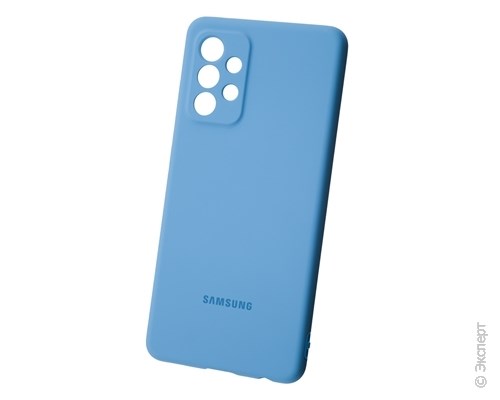Панель-накладка Samsung Silicone Cover Blue для Samsung Galaxy A72. Изображение 1.