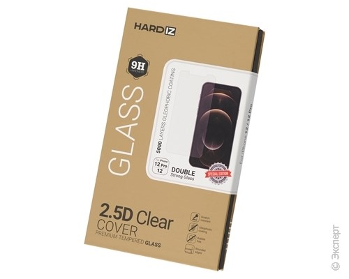 Стекло защитное Hardiz 2.5D Clear Cover Premium Tempered Glass для iPhone 12/12 Pro. Изображение 1.