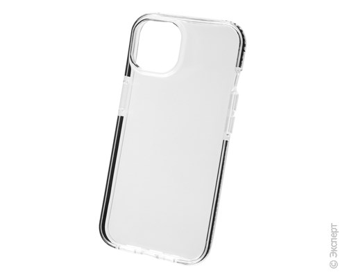 Панель-накладка SmarTerra Silicon Case Clear/Black для iPhone 13 mini. Изображение 1.