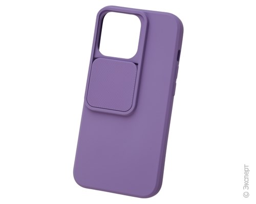 Панель-накладка Unbroke Soft Case With Camera Slider Purple для iPhone 13 Pro. Изображение 1.