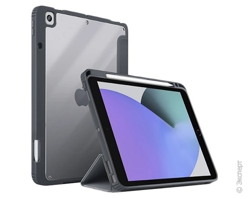 Чехол Uniq Moven (с держателем для стилуса) Grey для iPad 10.2 (2020). Изображение 1.