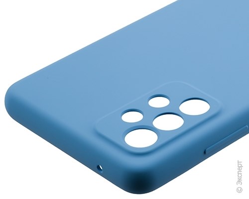 Панель-накладка Samsung Silicone Cover Blue для Samsung Galaxy A52. Изображение 3.
