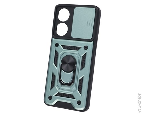 Панель-накладка Gresso Ring + Shock Turquoise для Oppo Reno 8T (4G). Изображение 1.