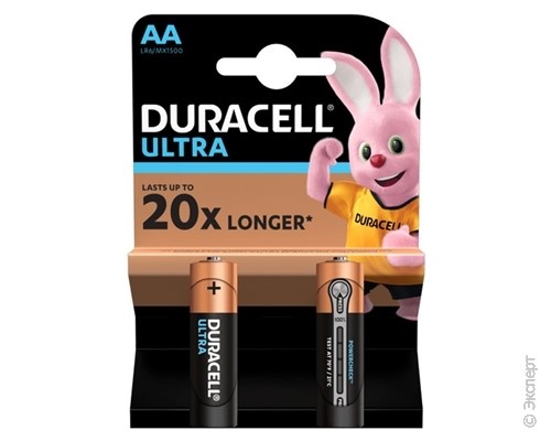 Батарейка Duracell LR6 Ultra Power 2 шт.. Изображение 1.