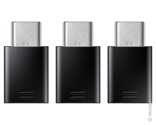 Адаптер microUSB - USB Type-C Samsung EE-GN930 Black. Изображение 1.