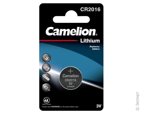 Батарейка CAMELION CR2016-1BL 1 шт.. Изображение 1.