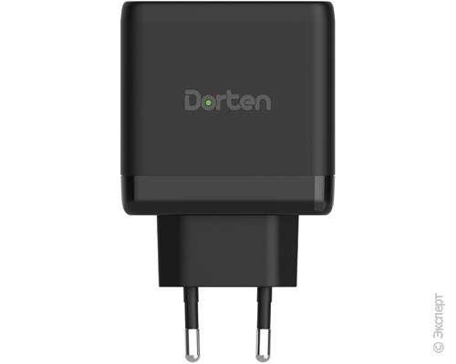 Зарядное устройство сетевое Dorten 65W GaN QC+2USB-C/PD Black. Изображение 2.