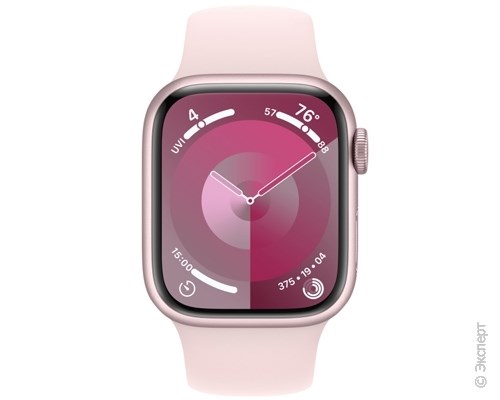Apple Watch Series 9 Aluminum Case Pink 45mm with Sport Band S/M. Изображение 2.