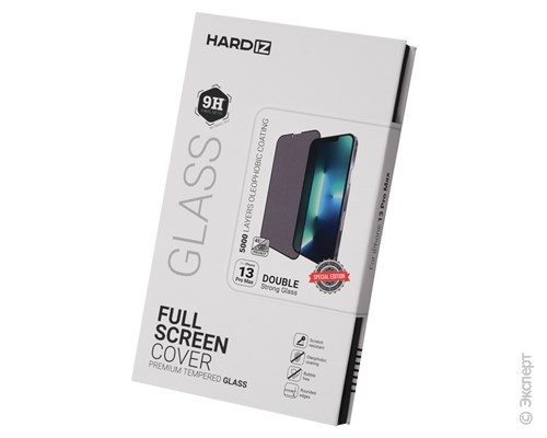 Стекло защитное Hardiz 3D Privacy Cover Premium Tempered Glass Black Frame для iPhone 13 Pro Max. Изображение 1.