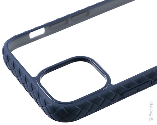 Панель-накладка Hardiz Weaved Crystal Case Blue для iPhone 12 mini. Изображение 3.