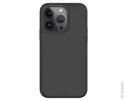 Панель-накладка Uniq Lino with MagSafe Grey для iPhone 14 Pro Max. Изображение 1.