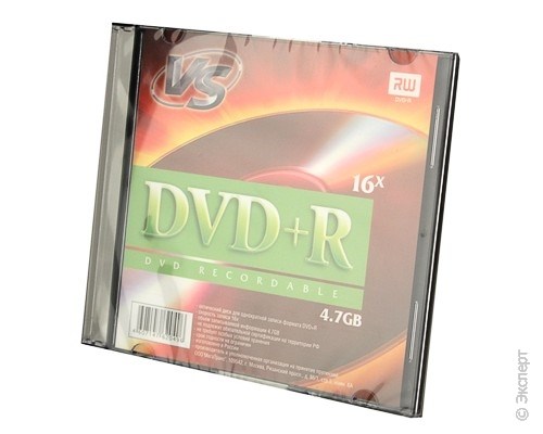 Диск VS DVD+R 4,7Gb 16x Premium. Изображение 1.