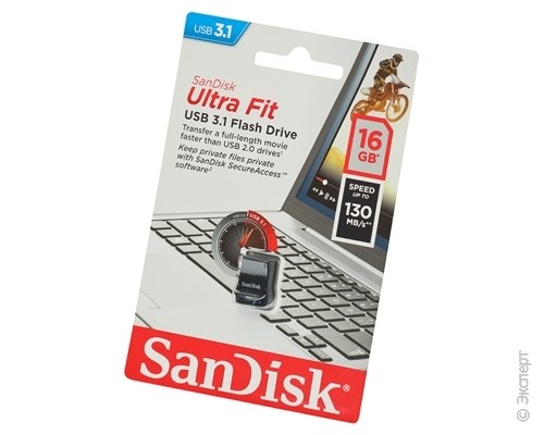 Накопитель USB SanDisk Ultra Fit USB 3.1 16Gb SDCZ430-016G-G46. Изображение 1.