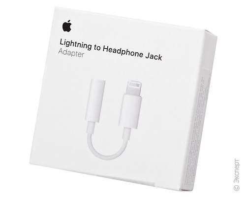 Адаптер Apple Lightning to 3.5mm Headphone Jack Adapter White. Изображение 1.