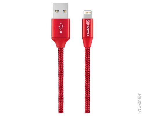 Кабель USB Hardiz Tetron Lightning to USB cable 1.2m Red. Изображение 1.