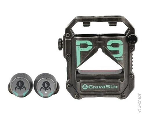Беспроводные наушники с микрофоном GravaStar Sirius Pro War Damaged Gray. Изображение 2.