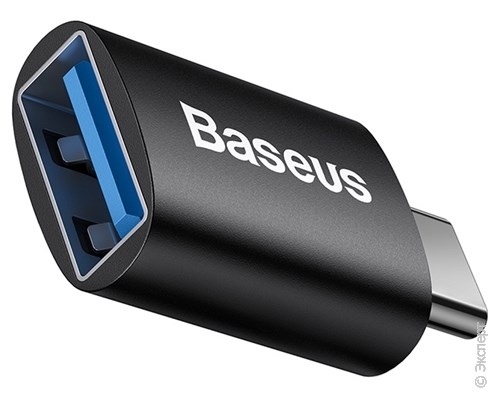 Адаптер Baseus Ingenuity Series Mini OTG Adapter Type-C to USB-A Black. Изображение 1.