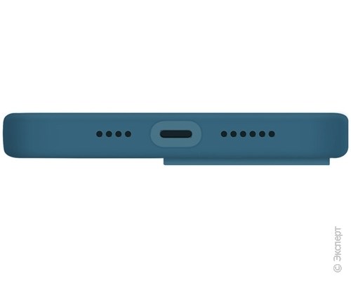 Панель-накладка Uniq Lino with MagSafe Blue для iPhone 13. Изображение 5.