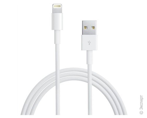 Кабель USB Apple Lightning to USB Cable 1 м White. Изображение 1.