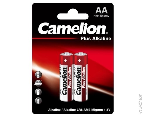 Батарейка CAMELION Plus LR6 BL2 2 шт.. Изображение 1.