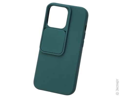 Панель-накладка Unbroke Soft Case With Camera Slider Green для iPhone 13 Pro Max. Изображение 1.