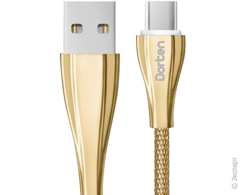 Кабель USB Dorten USB-C to USB Cable Armor Series 1 м Gold. Изображение 2.