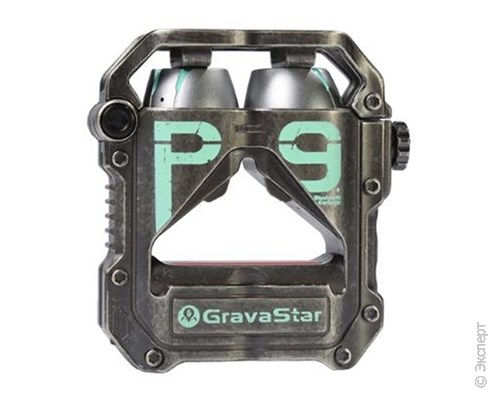 Беспроводные наушники с микрофоном GravaStar Sirius Pro War Damaged Gray. Изображение 1.