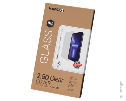 Стекло защитное Hardiz 2.5D Clear Cover Premium Tempered Glass для iPhone 13/13 Pro. Изображение 1.
