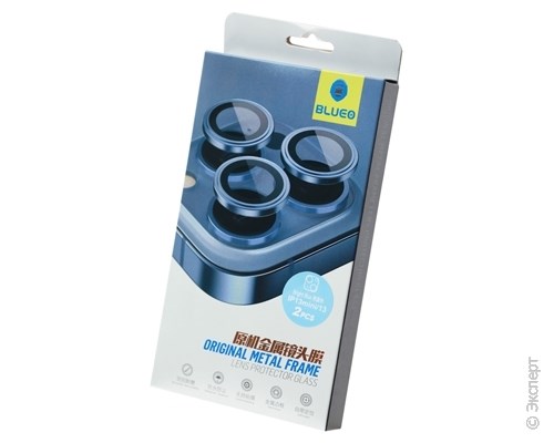 Стекло защитное на заднюю камеру Blueo Camera Armor Lens Bright Blue для iPhone 13/13 mini. Изображение 1.