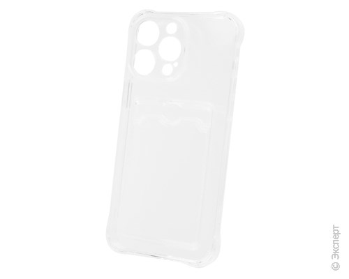 Панель-накладка Gresso Air с картхолдером Transparent для iPhone 14 Pro Max. Изображение 1.