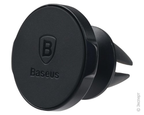 Держатель автомобильный Baseus Small Ears Series Magnetic Suction Bracket Air Black на решетку вентиляции. Изображение 1.
