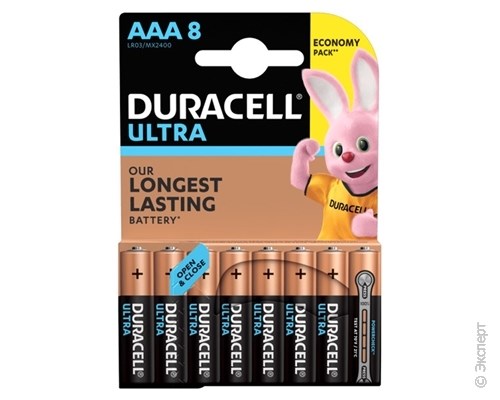 Батарейка Duracell LR03 Ultra Power 8 шт.. Изображение 1.