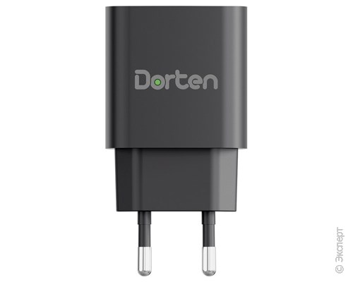 Зарядное устройство сетевое Dorten Dual USB Wall Quick Charger PD3.0+QC3.0 20W 3A Black. Изображение 2.