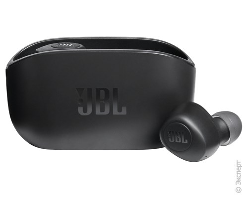 Беспроводные наушники с микрофоном JBL Wave 100TWS Black. Изображение 1.