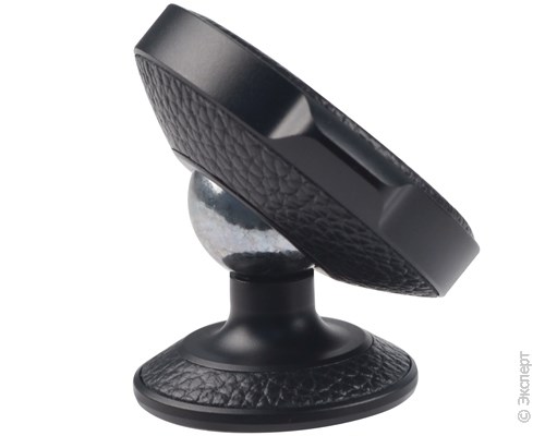 Держатель автомобильный Baseus Small Ears Series Magnetic Suction Bracket Leather Black на приборную панель. Изображение 3.