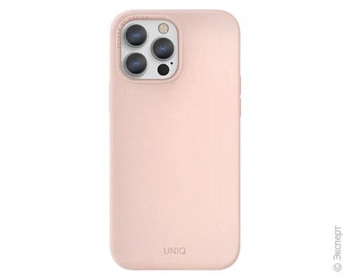 Панель-накладка Uniq Lino Pink для iPhone 13 Pro. Изображение 1.
