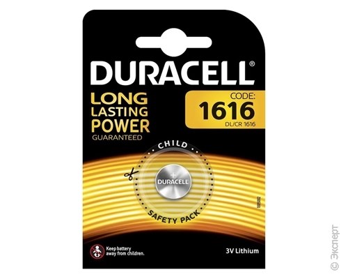 Батарейка Duracell CR1616-1BL 1 шт.. Изображение 1.