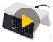 Зарядное устройство беспроводное ONEXT с часами-будильником и подсветкой White. Видео 1.