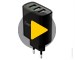 Зарядное устройство сетевое Dorten 3 USB Smart ID Quick Charger 30W 2.4A Black. Видео 1.
