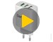 Зарядное устройство сетевое Dorten 3 USB Smart ID Quick Charger 30W 2.4A White. Видео 1.