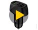 Зарядное устройство USB автомобильное Dorten Car Quick Charger 3-Port USB Smart ID 30W Black. Видео 1.